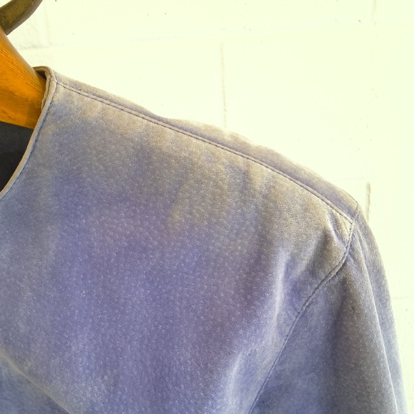 Vintage Purple Danier Suede Jacket 1980-1990s Era - Picture 6 of 13